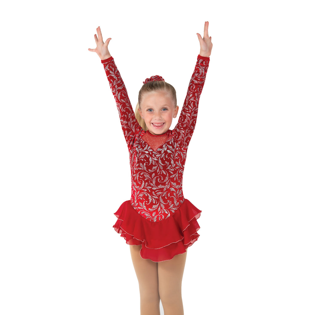 Jerry's 129 Crimson Bows Dress Youth Ruby Red Long