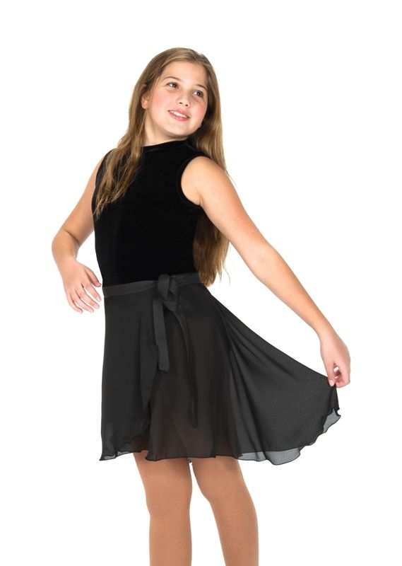 Jerry's 310 Black Wrap Dance Skirt Black Adult One Size