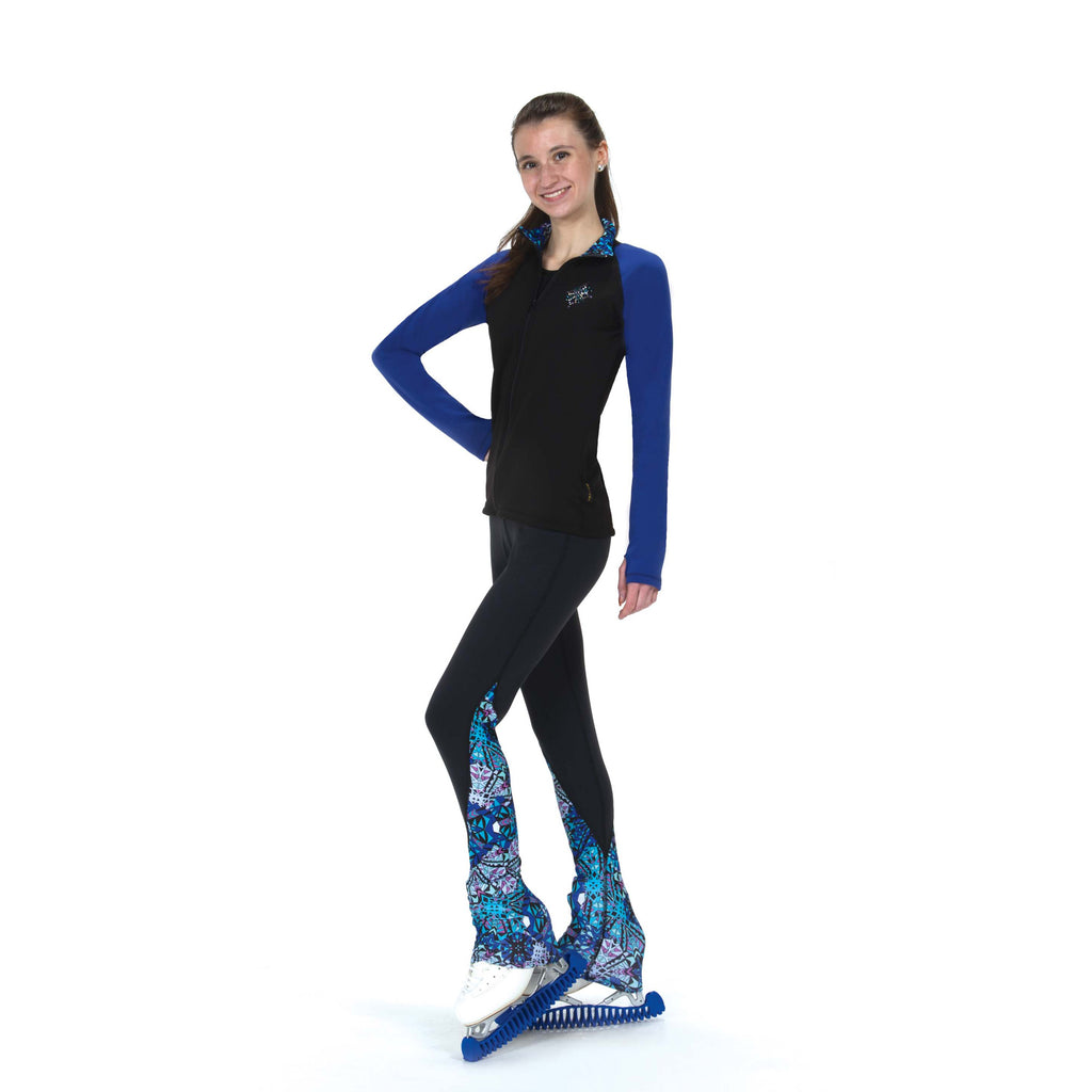 Jerry's S143 Inset Snowscape Leggings, Youth Black Youth 10-12