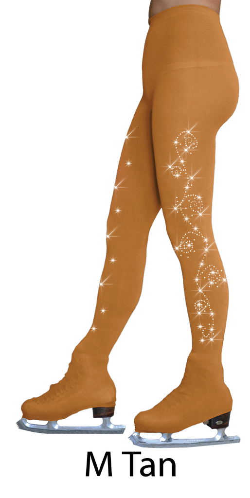 3372 over the boot figure skating tights (Girls)