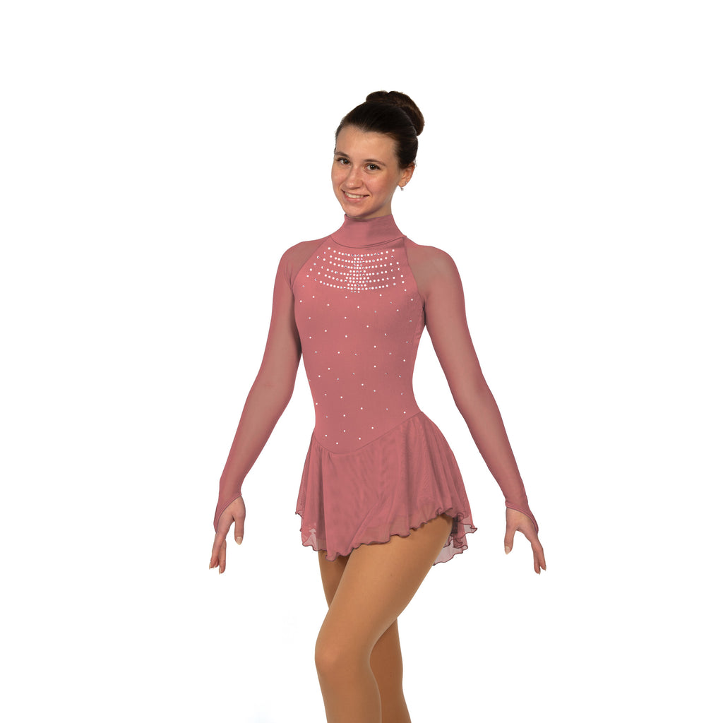 Solitaire F22009S Classic High Neck Slim Linear Crys, Youth Tea Rose