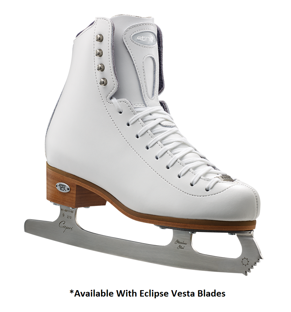 White Women’s Riedell Emerald 119 Figure Ice Skates Size 2024 8-1/2