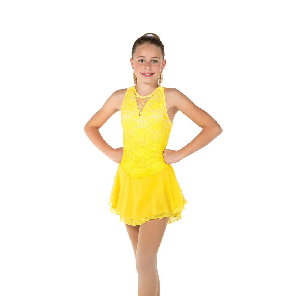 Jerry's 36 Sunshine Lace Dress Youth Golden Yellow Youth 12-14 Sleeveless