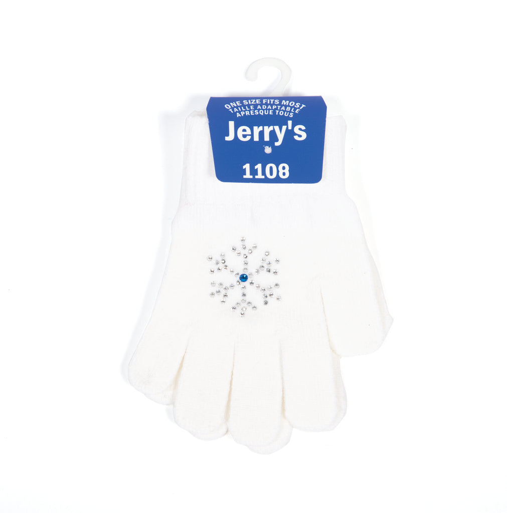 Jerry's 1108 Snowflake Crystal Gloves White