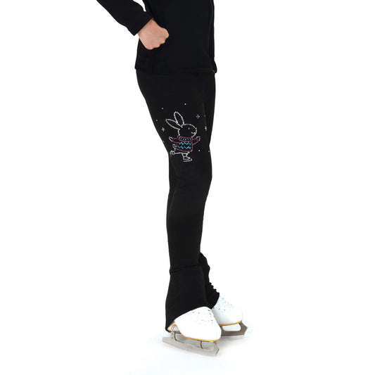 Jerry's S170 Skating Bunny Crystal Leggings Black Adult Small