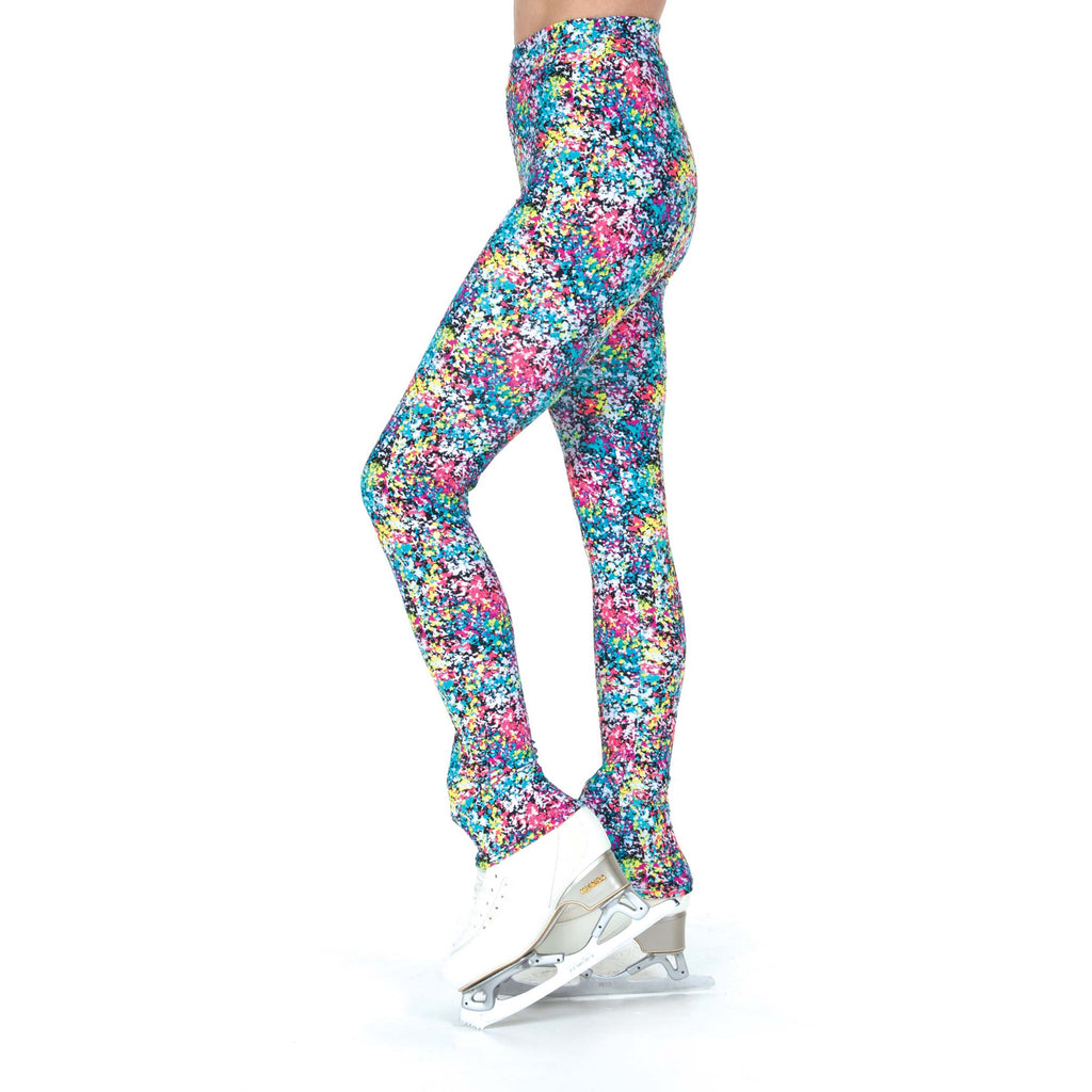 Jerry's S126 Colour Crackle Print Leggings, Youth Blue Youth 8-10