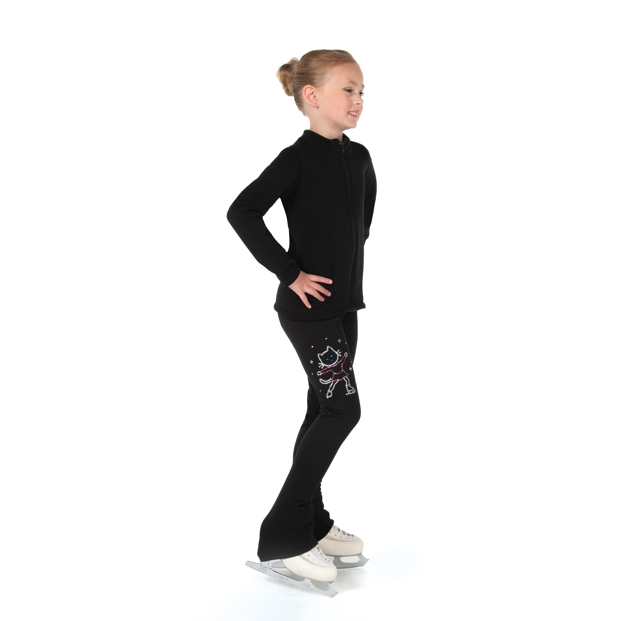 Women Girls Ice Figure Skating Practice Long Pants Premium Warm Tights  Trousers Rhinestones Child Skating Leggings Black : Amazon.in: Clothing &  Accessories