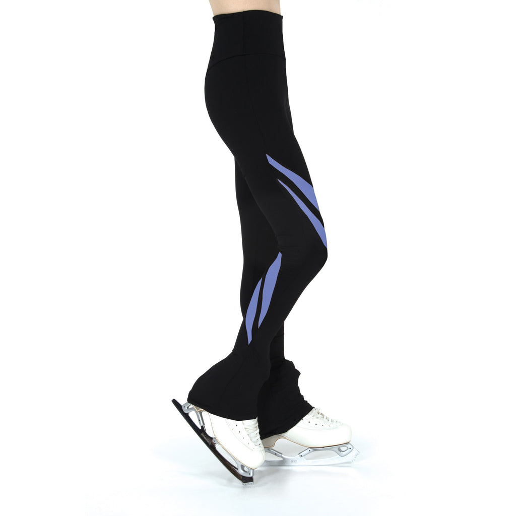 Jerry's S106 Supplex Flex Leggings Youth Black-Iris Blue