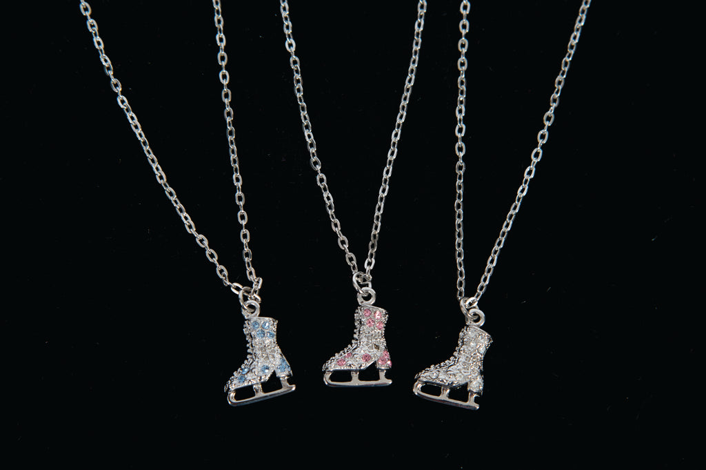 Jerry's 1280 Crystal Skate Necklace Clear