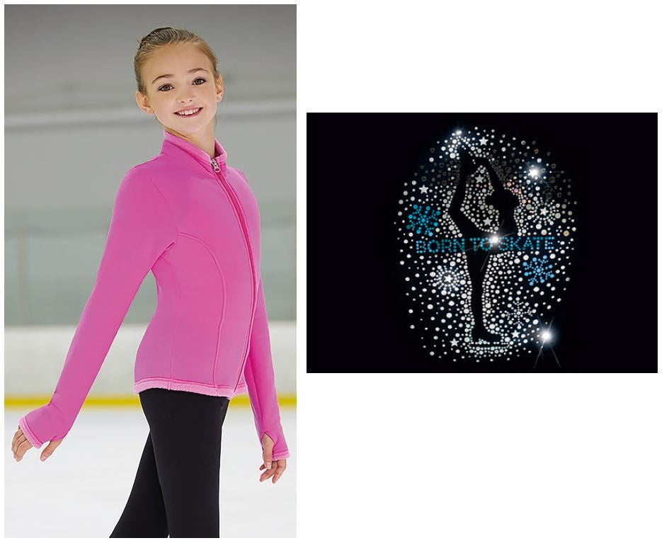 Mondor 24496 Sequins Born to Skate Super Pink