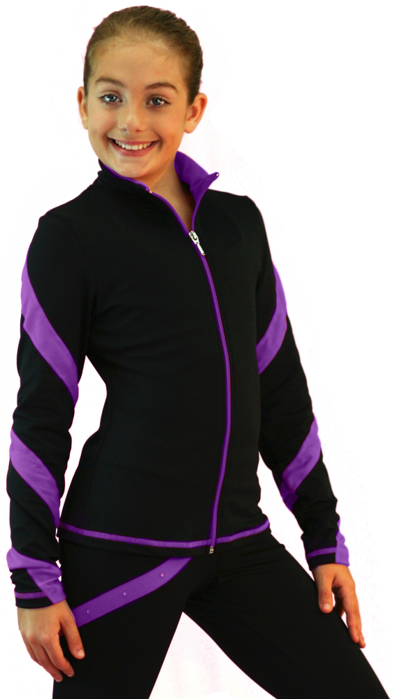 Chloe Noel J636F Spiral Jacket Youth Black-Purple