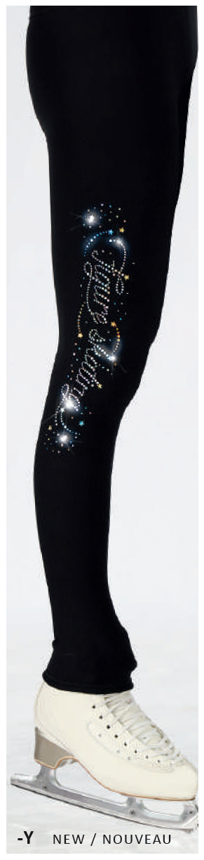 Mondor 24887 Sequins Fig. Skating Design (Y) Youth Black