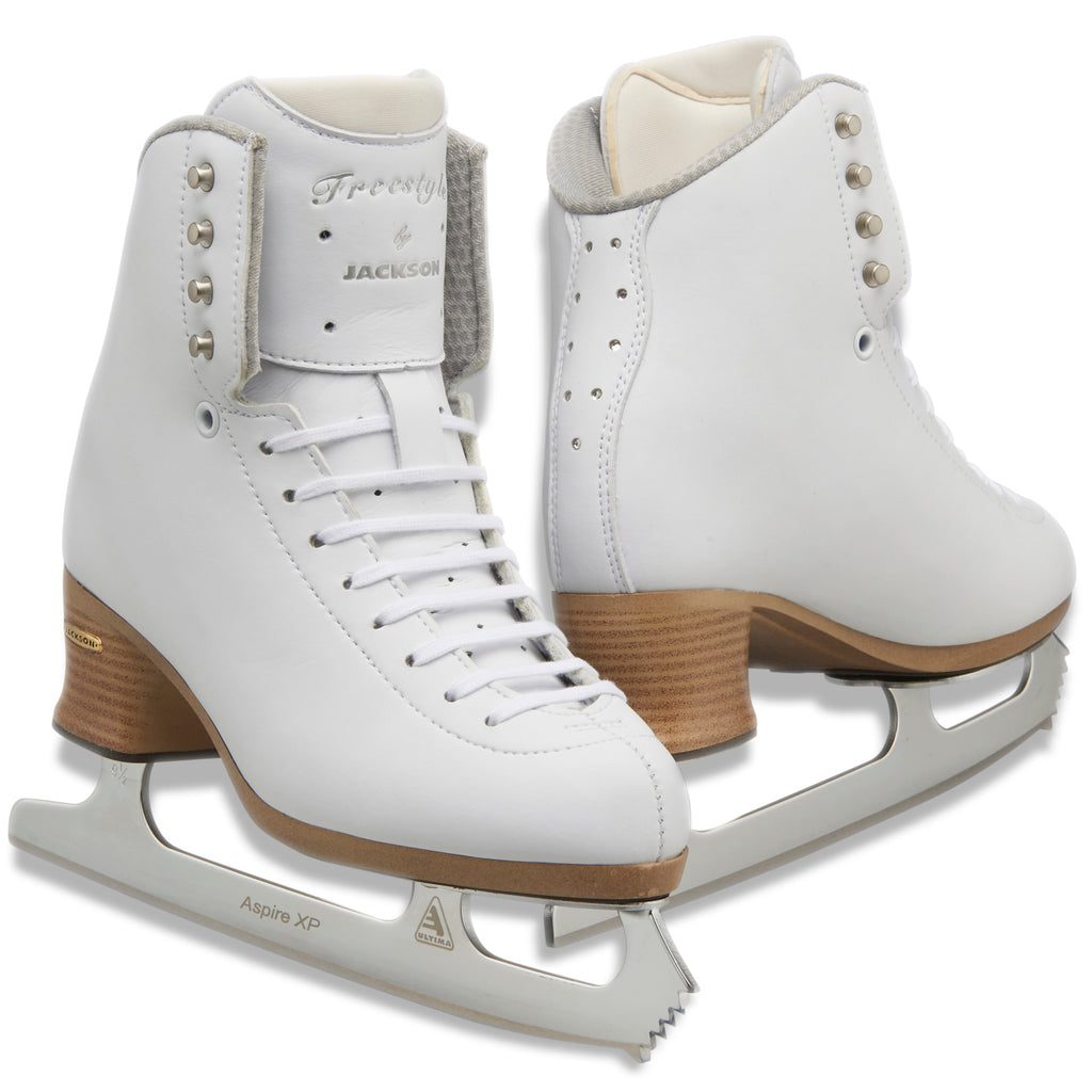 Jackson Ultima Excel White Figure Ice Skates for Women and Girls -  Improved, JUST LAUNCHED 2019 : : Sports & Outdoors