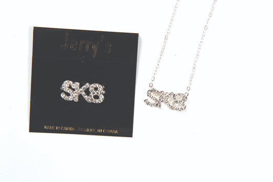 Jerry's 1299 SK8 Crystal Necklace Silver
