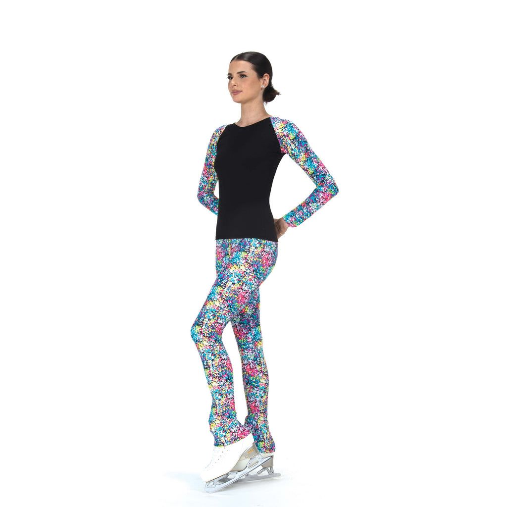 Jerry's S126 Colour Crackle Print Leggings, Youth Blue Youth 12-14