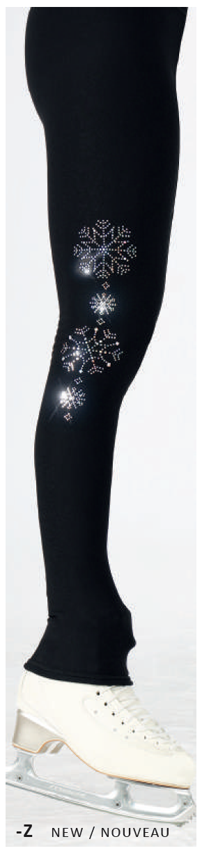 Mondor 24887 Sequins Snowflake Design (Z) Black